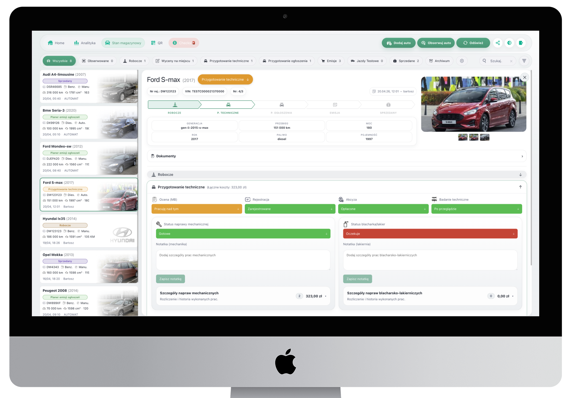 Komis360 na komputerze